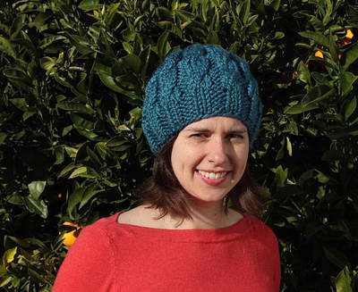Hats knitted by local makers